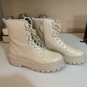 Stradivarius Lace up/Zip up Boots